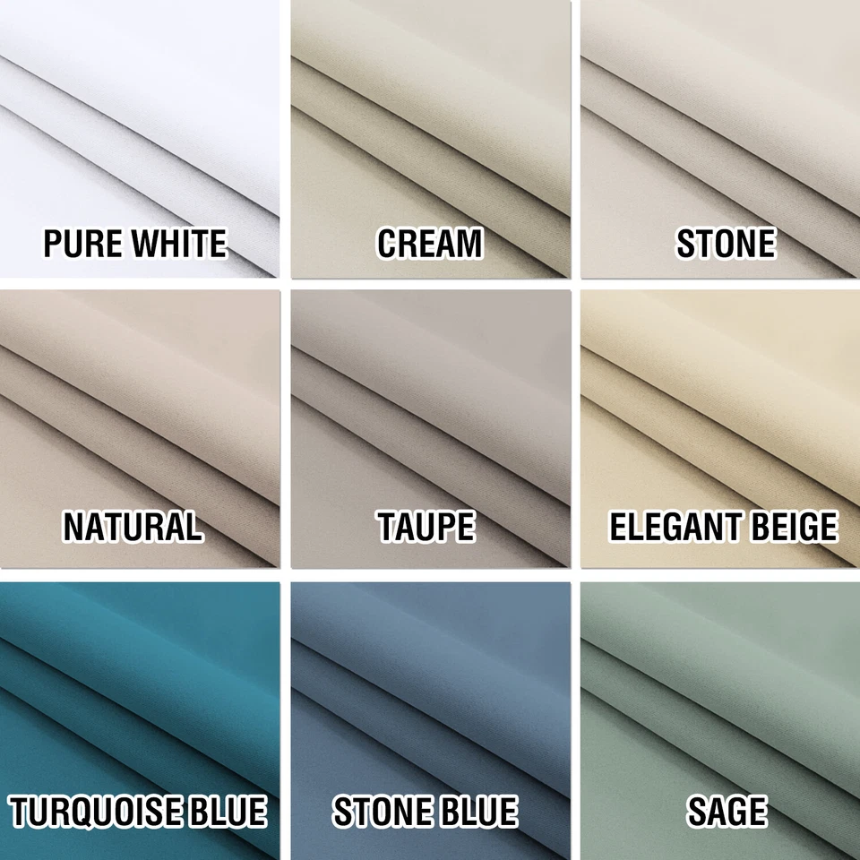 1 x Blackout Curtain for Bedroom Solid Eyelet Window Treatment Multiple Colour - image 2 of 4