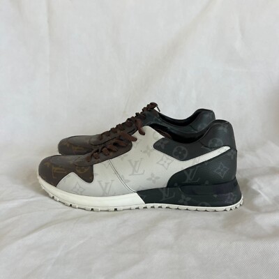 LOUIS VUITTON LOW TOP SNEAKER BRAUN/SCHWARZ CANVAS RUN AWAY