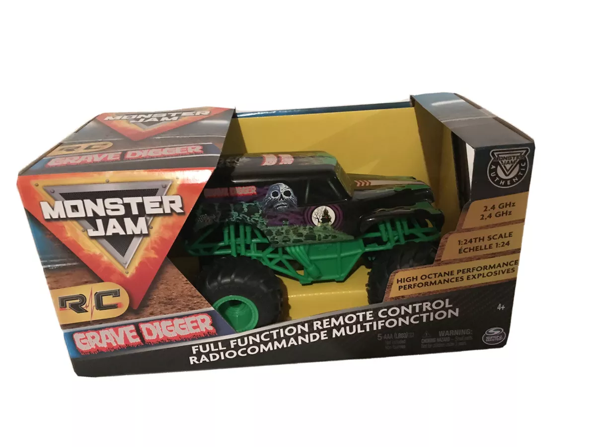 Monster Jam, Official Grave Digger Remote Control Monster Truck, 1:24  Scale, 2.4 GHz, Kids Toys for Boys and Girls Ages 4 and up