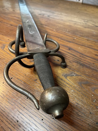 Vintage Sword Spanish Replica 38” Steel Arta Faba De Toledo Elaborate Guard - Picture 4 of 9