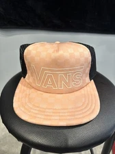 Vans Trucker Snap Back One Size Flat Brim Cap Hat