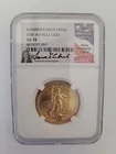 2006 Burnished Gold Eagle W EAGLE G$25 MS70 NGC 1/2 oz