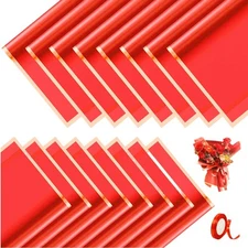 20 Counts Gold Edge Fresh Flowers Wrapping Paper,DIY Crafts，Gift Packaging or...