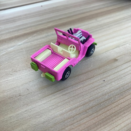 Matchbox Pink Jeep Hot Rod Superfast No 2 England 1971 Lesney Prod & Co - Picture 4 of 5