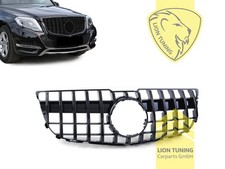 Sportgrill K&uuml;hlergrill f&uuml;r Mercedes Benz GLK X204 Facelift schwarz gl&auml;nzend