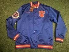 Mitchell  Ness New York Knicks Patrick Ewing Legends Satin Jacket Mens Large