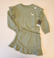 NWT Okie Dokie Toddler Little Girls 2-pc. Skort Set Size 3T. Green sage