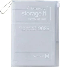 2026 Planner, Schedule Book, Starting December 2025, Monthly Block, B6 Variant,