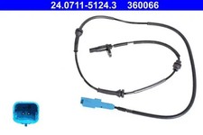 Sensor de velocidad de rueda ABS 24.0711-5124.3 ATE para CITROËN PEUGEOT