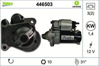 Valeo Anlasser Starter 1.4 Kw FüR Ford Transit Courier Kombi Fiesta VI C-Max II