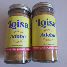 2 x LOISA Adobo Seasoning 2.9 oz Organic Mexican Ethnic Cooking 2027 Sealed NEW