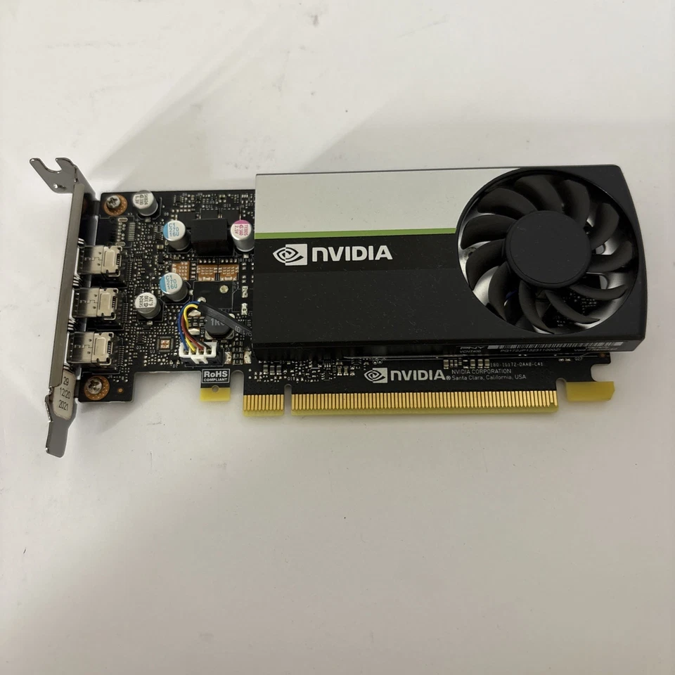Lote de 3 tarjetas gráficas NVIDIA T400 4GB GDDR6 de bajo perfil para estación de trabajo Foto 2 de 3
