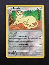Persian 126/181 Uncommon RH SM9 Team Up Pokemon Card Near Mint/Mint
