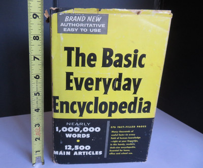 1954 The Basic Everyday Encyclopedia Book Edited by Jess Stein Random House, Inc