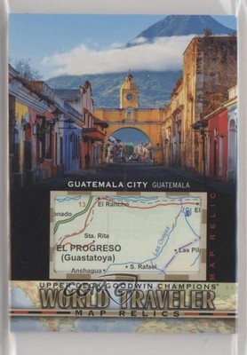 2021 Upper Deck Goodwin Champions World Traveler Map Relics Guatemala City 0v10
