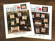 The Prairie Schooler Two by Two I II Cross Stitch Patterns Noah's Ark Animals