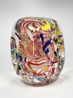 Handblown Freeform Abstract Art Glass Sculpture Swirl Glass