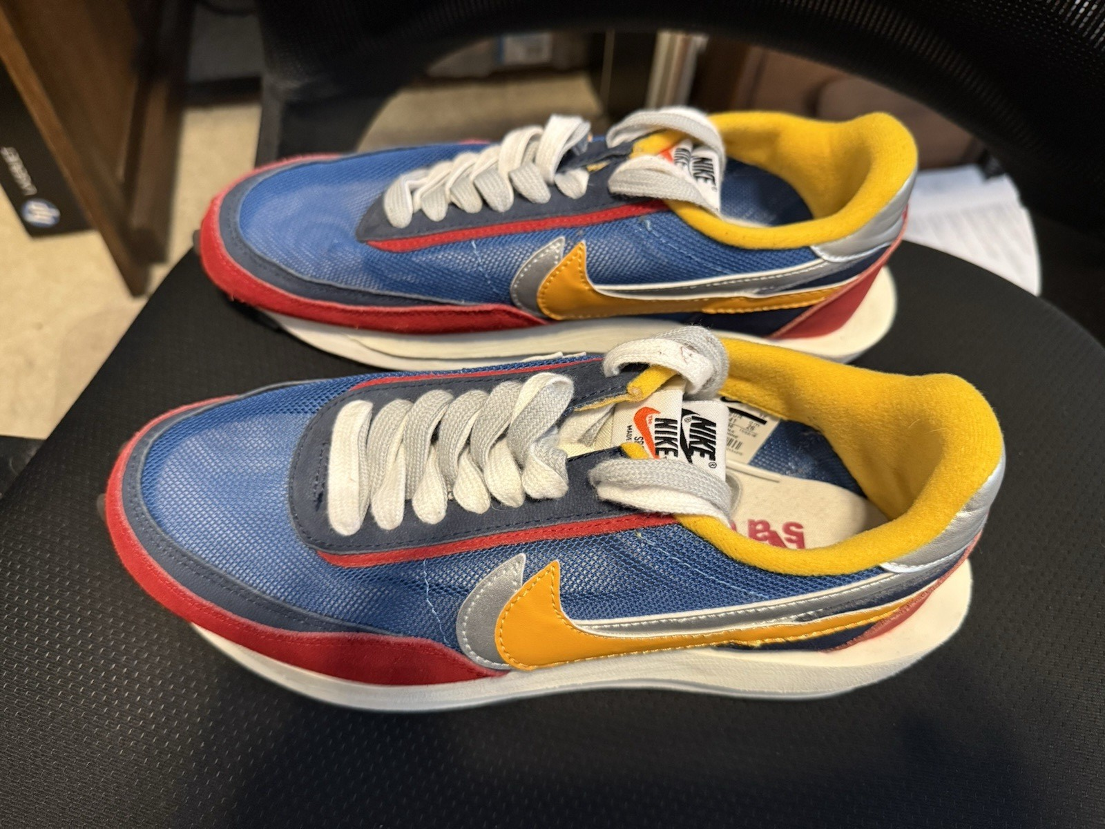 SACAI X NIKE Taglia 8 Nike Sacai x LDWaffle Varsity Blu Sneaker Multi Atletica