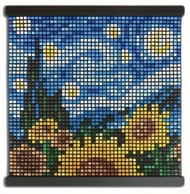 Starry Night DIY Bead Art Kit   2300pcs Pixel Beads Mosaic Wall Display 