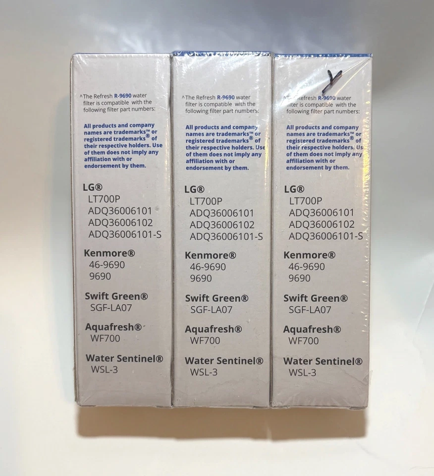 Refresh Replacement Refrigerator Water Filter R-9690 Compatible With LG LT700P - Image 2 of 2