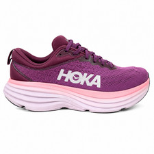 HOKA Bondi 8 Womens 9B Purple Max Cushion Running Walking Athletic Shoes Comfort