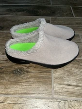 Oofos Mens OOcoozie Recovery Shoes Vegan Sherpa Mule SlipOn