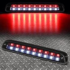 [2-ROW LED]FOR 93-16 FORD F250-F550 THIRD 3RD BRAKE TAIL LIGHT CARGO LAMP SMOKED