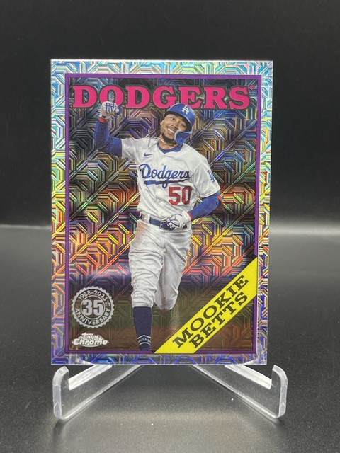 2023 Topps Series 1 - 1988 Topps Chrome Silver Pack Mookie Betts #T88C-74