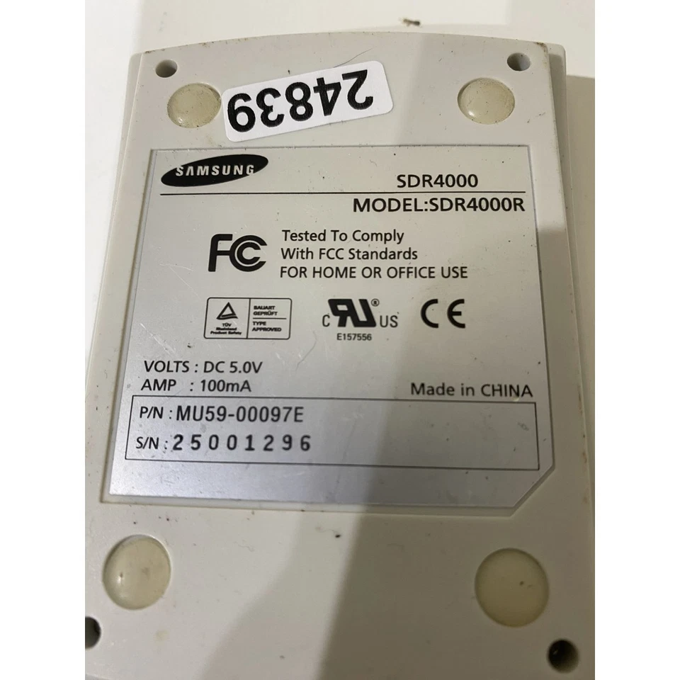 Samsung SDR4000R Wireless Receiver White Wired PS/2 for Optical Mouse & Keyboard - Image 2 of 4