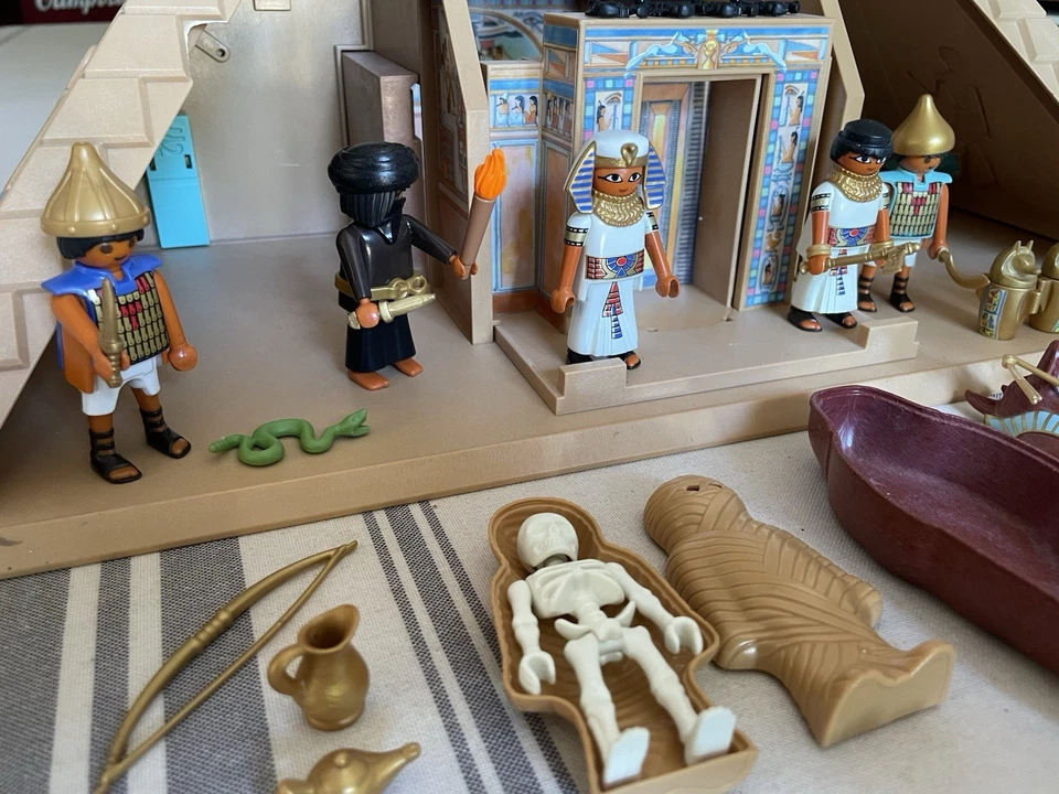 Pyramide Égypte Sphinx Playmobil 4240 4242 4243 Vintage - Photo 4/4