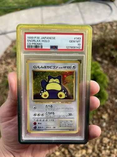 1999 Pokémon Japanese Snorlax CD Promo Holo #143 PSA 10 GEM MINT