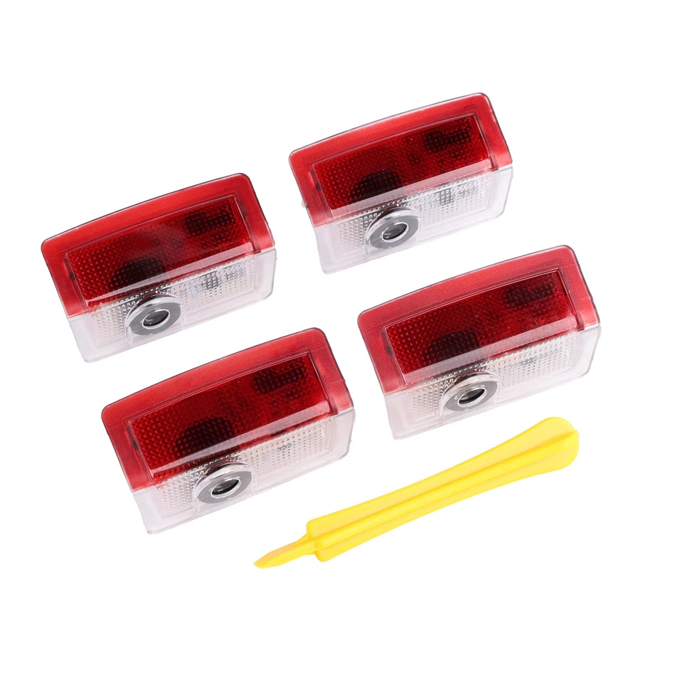 For Mercedes-Benz A B C E M GL GLA 4PCS LED Ghost Shadow Door Courtesy Light Foto 2 de 4