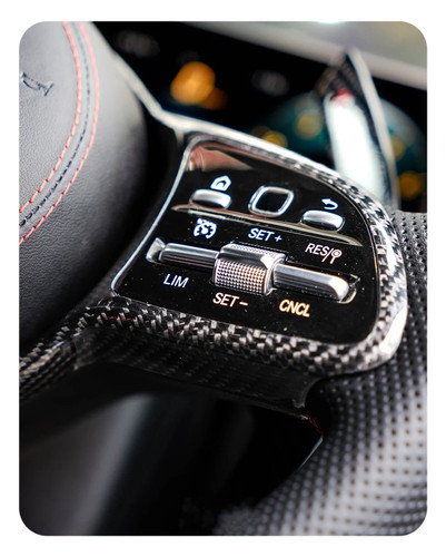 Carbon fiber steering wheel for Mercedes-Benz A180 A200 W177 W176 W166 - Picture 3 of 6