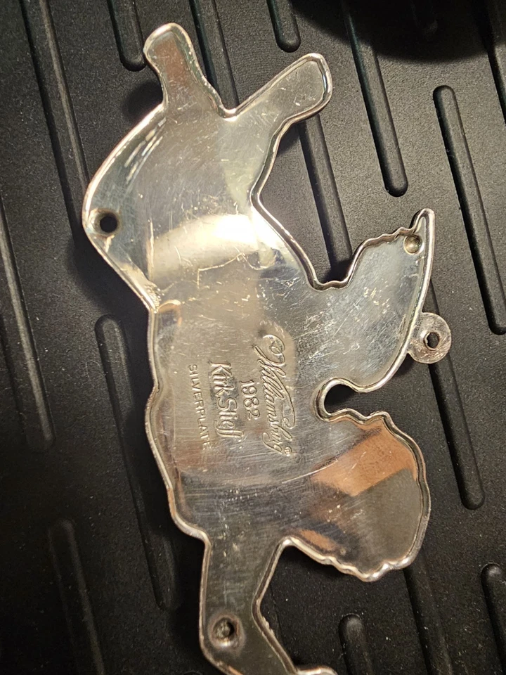 6 VINTAGE Silverplate Kirk Stieff Williamsburg Ornaments - Image 4 of 4