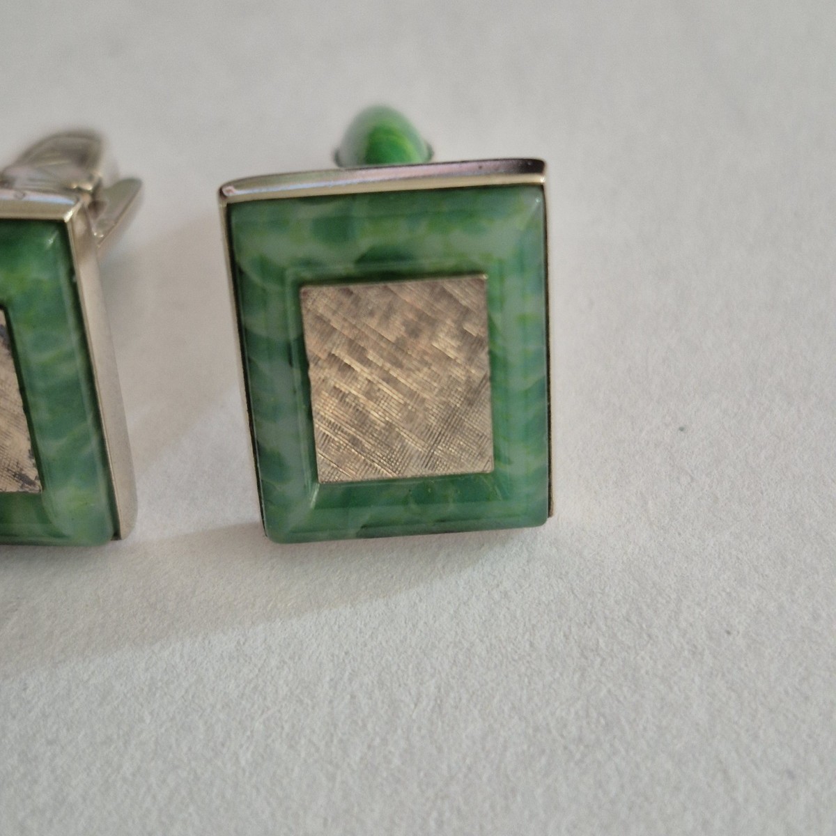 Davinci Sterling Silver Turquoise  Cufflinks View 2