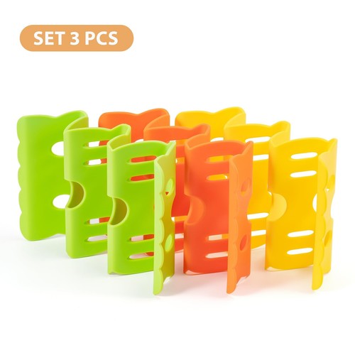 Li&Zhao Taco Holder Stands - 3 PCS Colorful Taco Trays Taco Plates Taco Rack ... - Bild 7 von 7