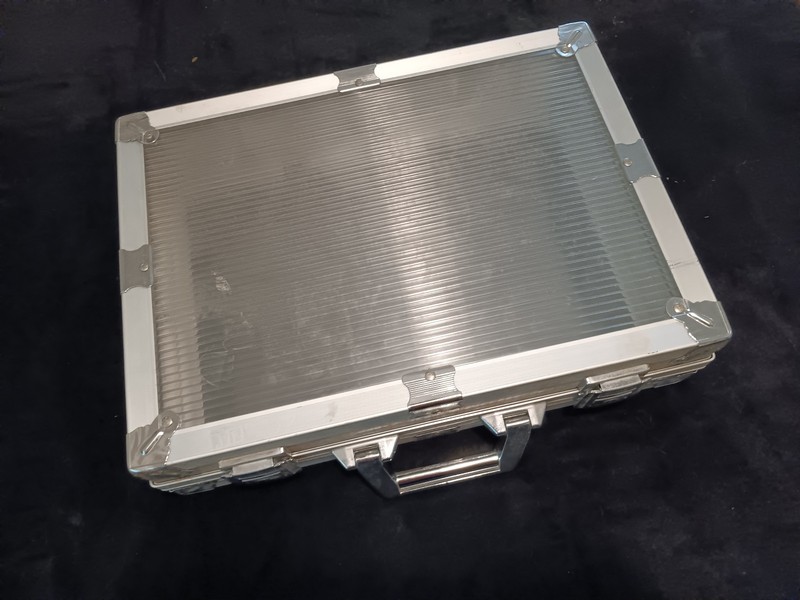 Clear attache case 18" x 13" 4.5"