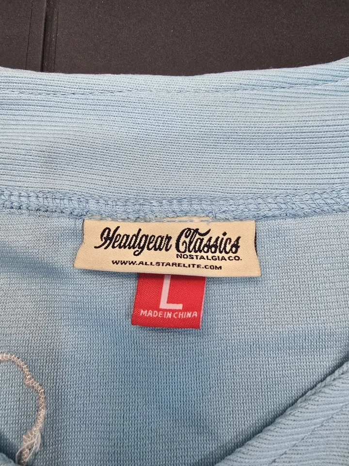 Headgear Classics Liga Negra Camiseta Azul de Béisbol A.L. Parche con el logotipo de Teams - grande Foto 4 de 4