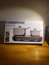 Farberware FH202-D11 tragbare Doppelherdplatte 1800 Watt Elektrokochfeld einmal benutzt