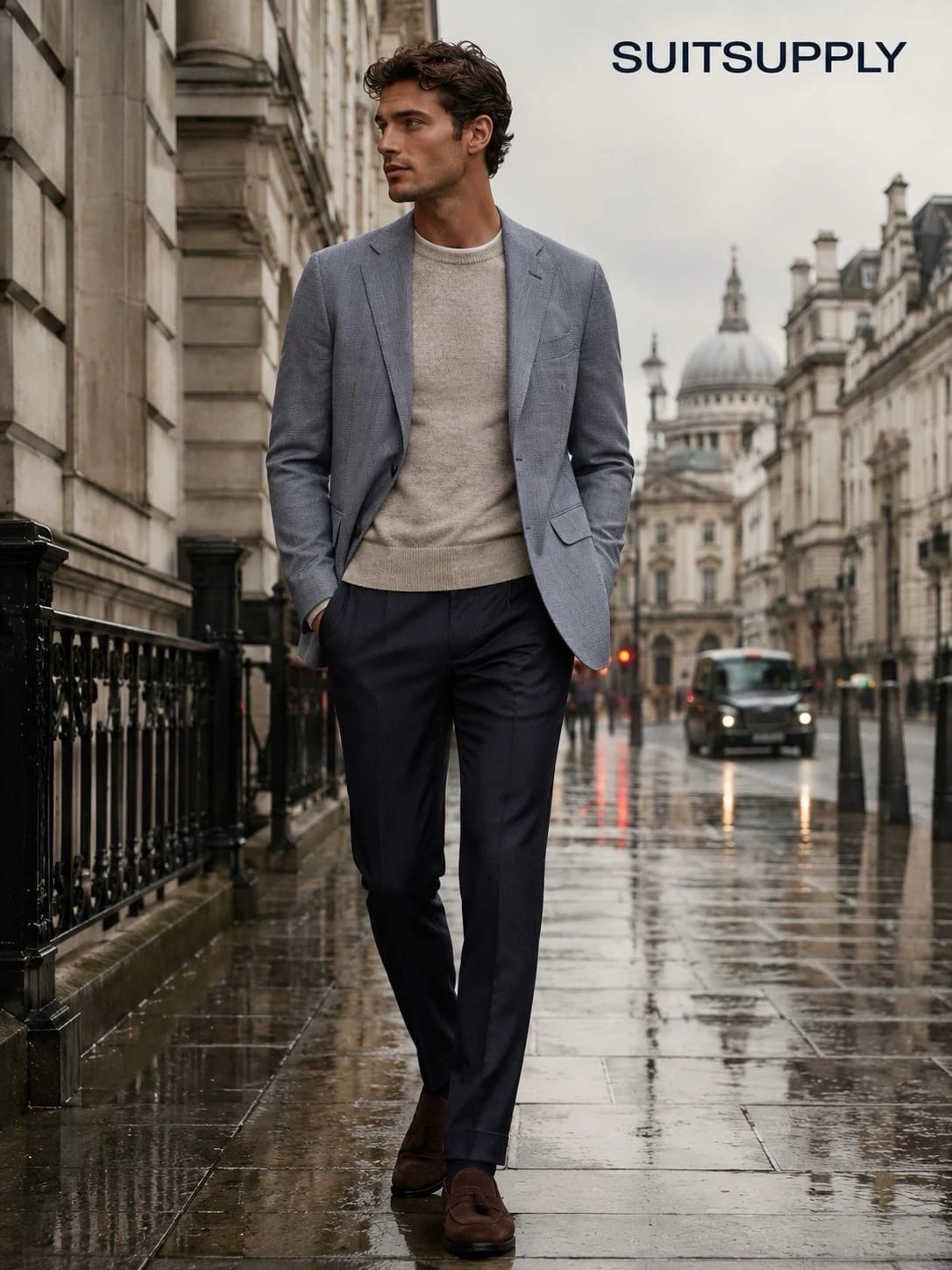 SuitSupply Blazer 42R Gray Birdseye Wool Sport Coat Vitale Barberis Canoni