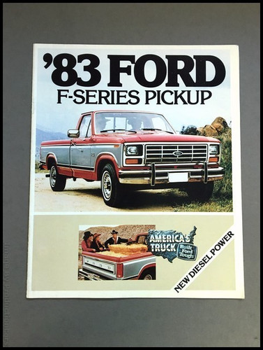 1983 Ford F-Series Trucks Pickup Truck F-150 F-250 F-350 Sales Brochure Catalog