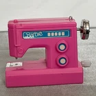 WORKS VTG 1996 Barbie Wind Up Doll  Sewing Machine