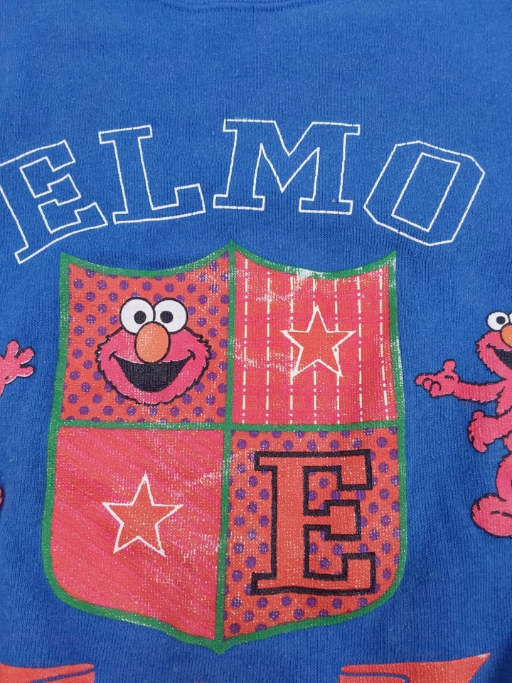 Vintage Sesame Street Elmo American Original Youth Long Sleeve Shirt Size L - Image 4 of 4