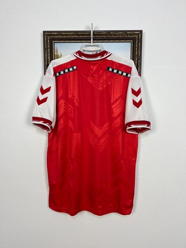 Denmark Home football shirt 1996 Soccer Hummel Jersey Mens Trikot Size XL - Picture 12 of 16