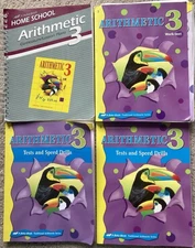 Abeka Arithmetic 3 Homeschool Set Lesson Plans Tests Speed Drills Grade 3 Math