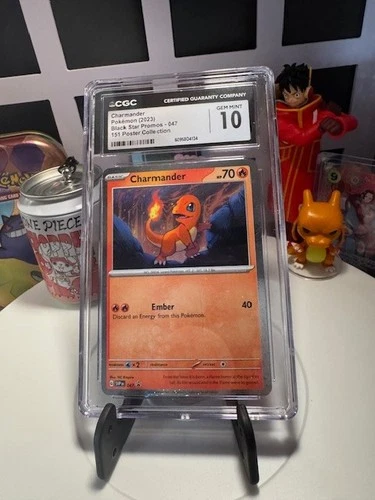 CGC 10 Gem Mint Charmander Promo #047 (2023) – Pokémon 151 Poster Collection