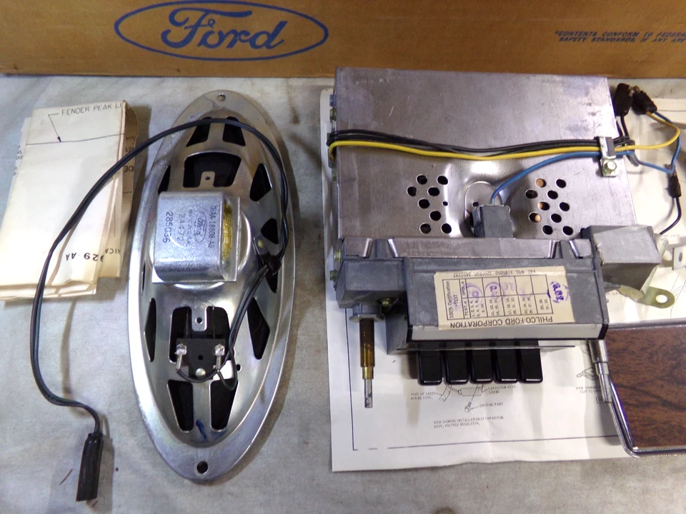 Kit de rádio, kit AM completo, 1971 Ford Galaxie, LTD, Country Squire, novo em folha - Imagem 3 de 4