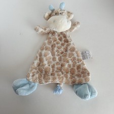 Demdaco Nat  Jules Giraffe Lovey Security Blanket Rattle Plush Soft Baby Toy