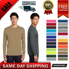 Sport-Tek Mens Long Sleeve Moisture Wicking Dri-Fit Competitor T-Shirt ST350LS
