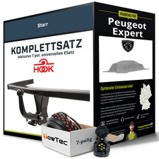 Für PEUGEOT Expert Typ VF3A Anhängerkupplung starr +eSatz 7pol uni. 07- NEU